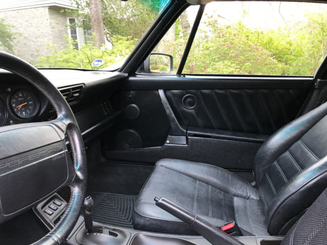 1991 Black Porsche 911 Convertible