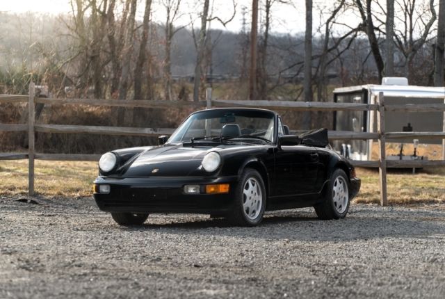 1991 Black Porsche 911 Convertible