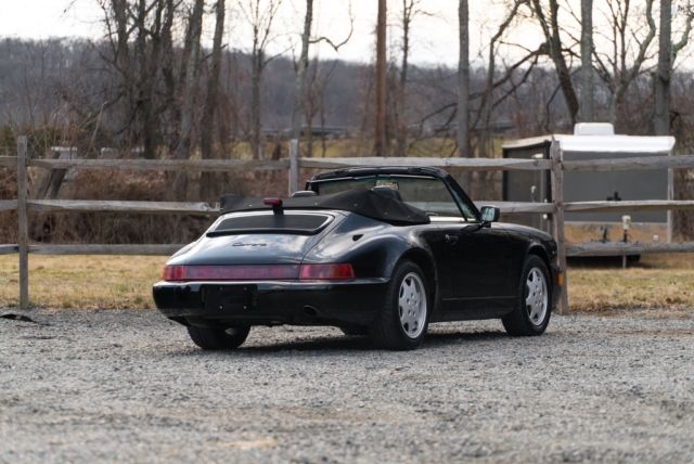 1991 Black Porsche 911 Convertible
