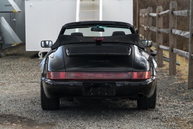 1991 Black Porsche 911 Convertible