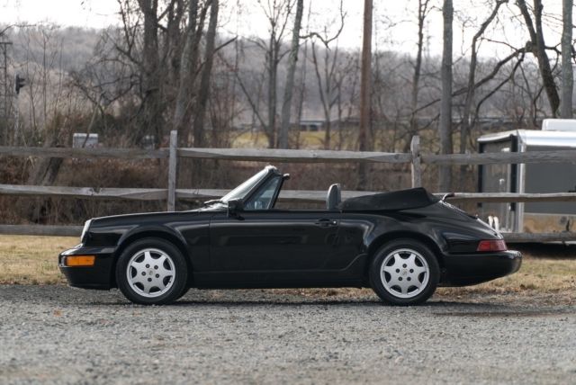 1991 Black Porsche 911 Convertible