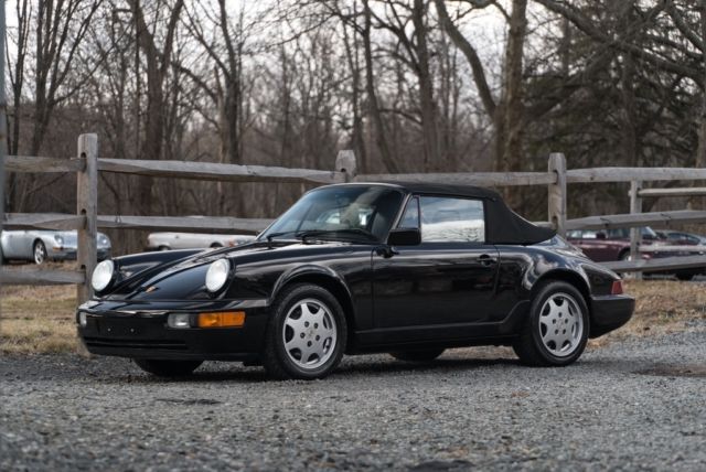 1991 Black Porsche 911 Convertible