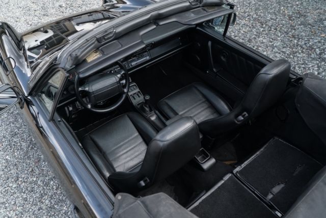 1991 Black Porsche 911 Convertible