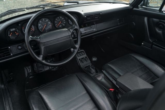 1991 Black Porsche 911 Convertible