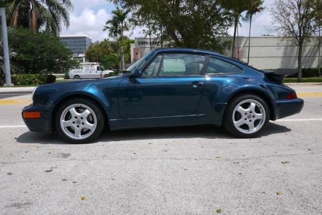 1991 Green Porsche 911 Coupe