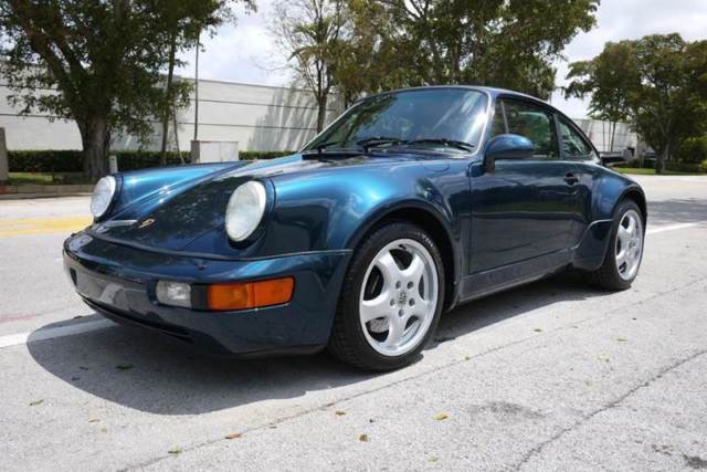 1991 Green Porsche 911 Coupe