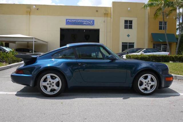1991 Green Porsche 911 Coupe