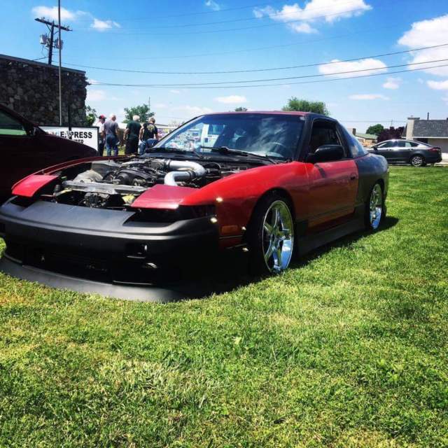 1991 Red Nissan 240SX Hatchback