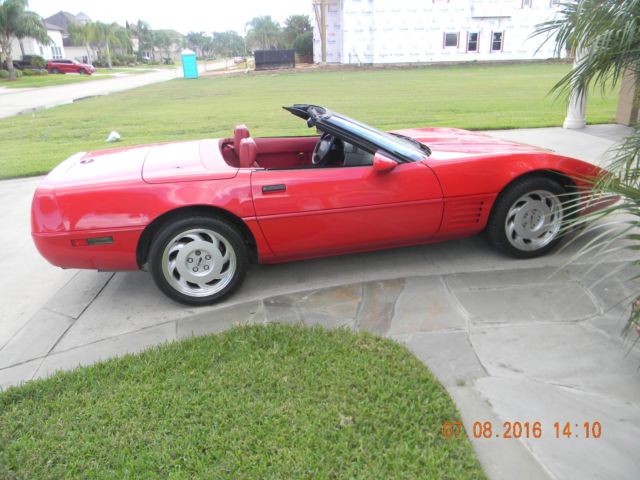1991 Red Chevrolet Corvette