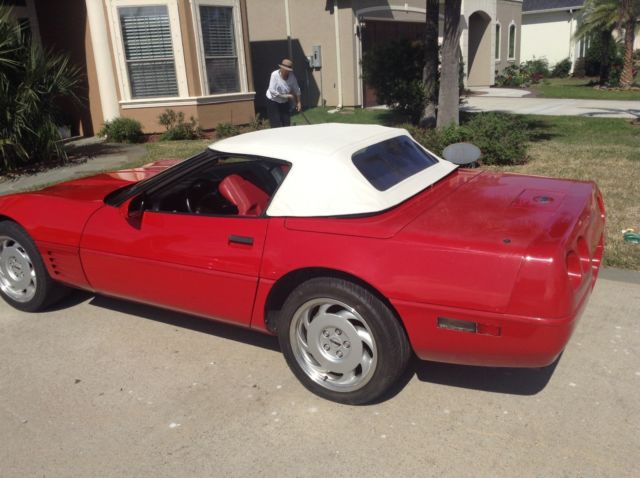 1991 Red Chevrolet Corvette