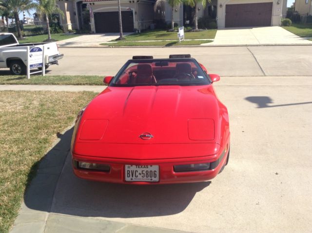 1991 Red Chevrolet Corvette