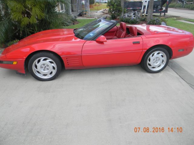 1991 Red Chevrolet Corvette