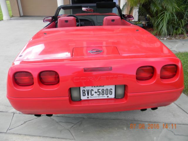 1991 Red Chevrolet Corvette