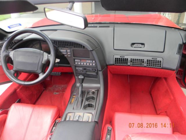 1991 Red Chevrolet Corvette