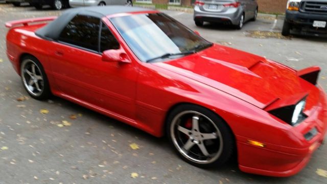 1991 Red Mazda RX-7 Convertible