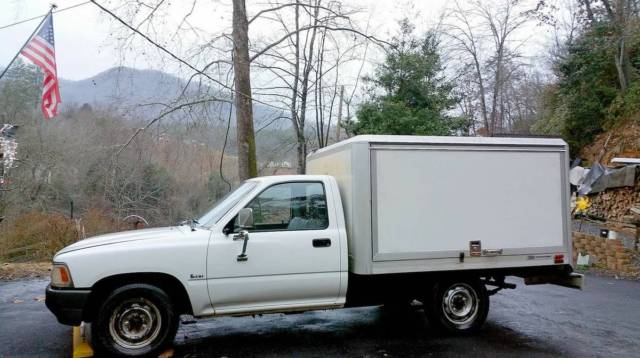 1991 White Toyota Tacoma pickup