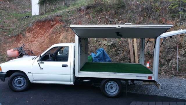 1991 White Toyota Tacoma pickup