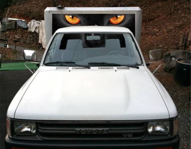 1991 White Toyota Tacoma pickup