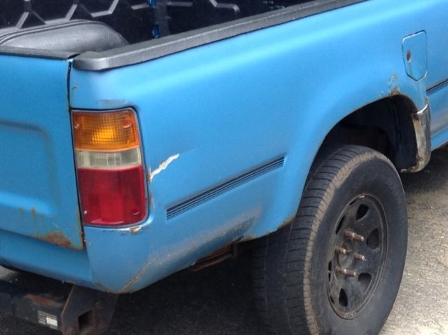 1991 Blue Toyota Pickup Extended Cab Pickup