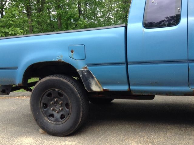 1991 Blue Toyota Pickup Extended Cab Pickup