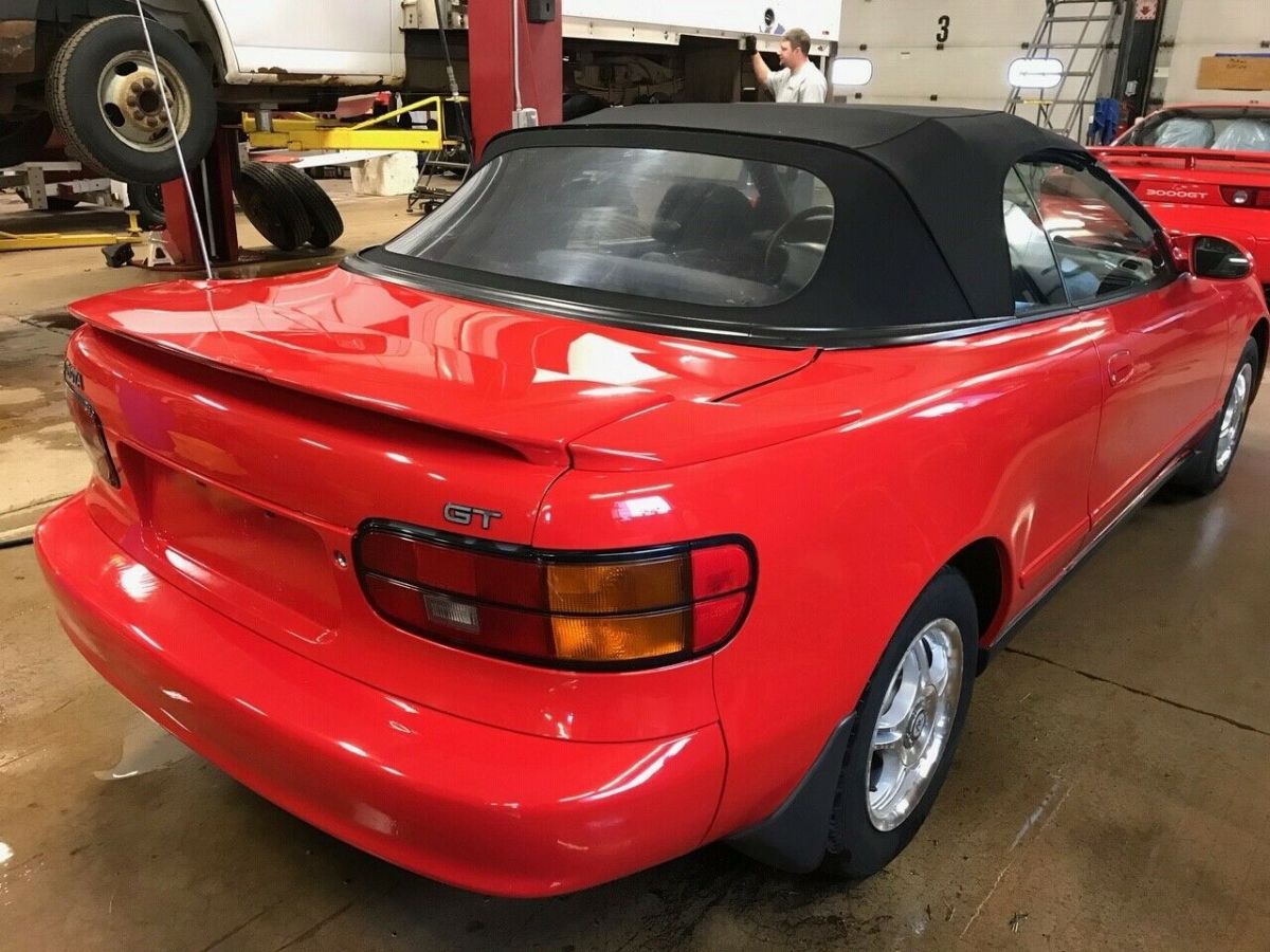 1991 Red Toyota Celica Convertible