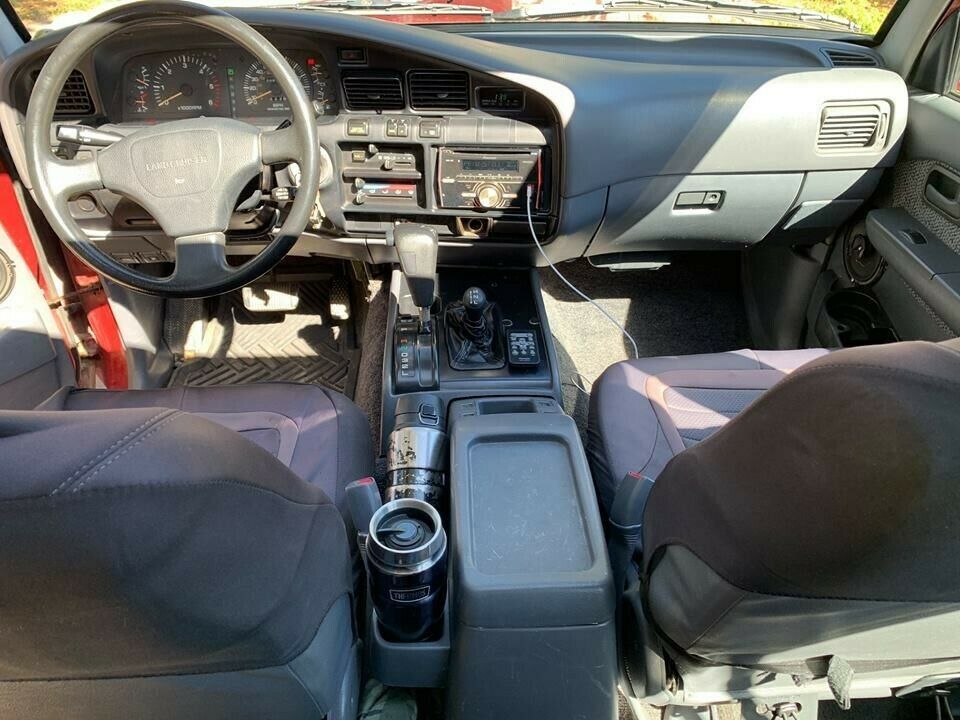 1991 Burgundy Toyota Land Cruiser SUV