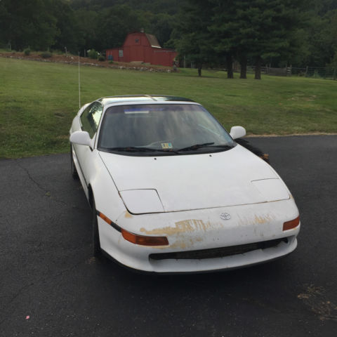 1991 White Toyota MR2 Coupe