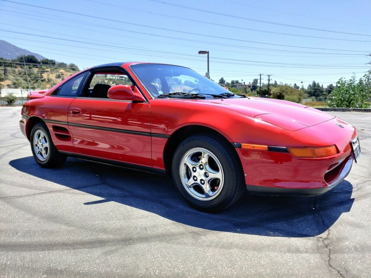 1991 Crimson Red Toyota MR2 Coupe