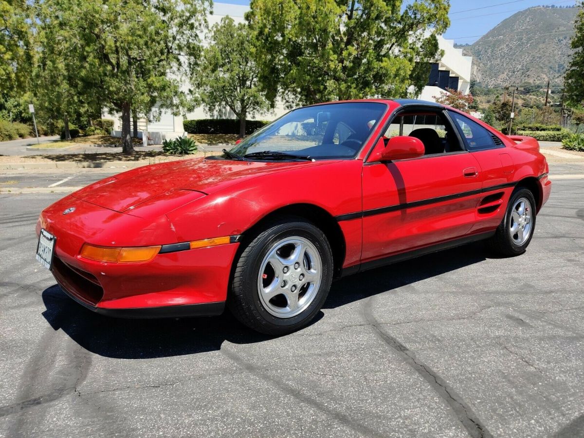 1991 Crimson Red Toyota MR2 Coupe
