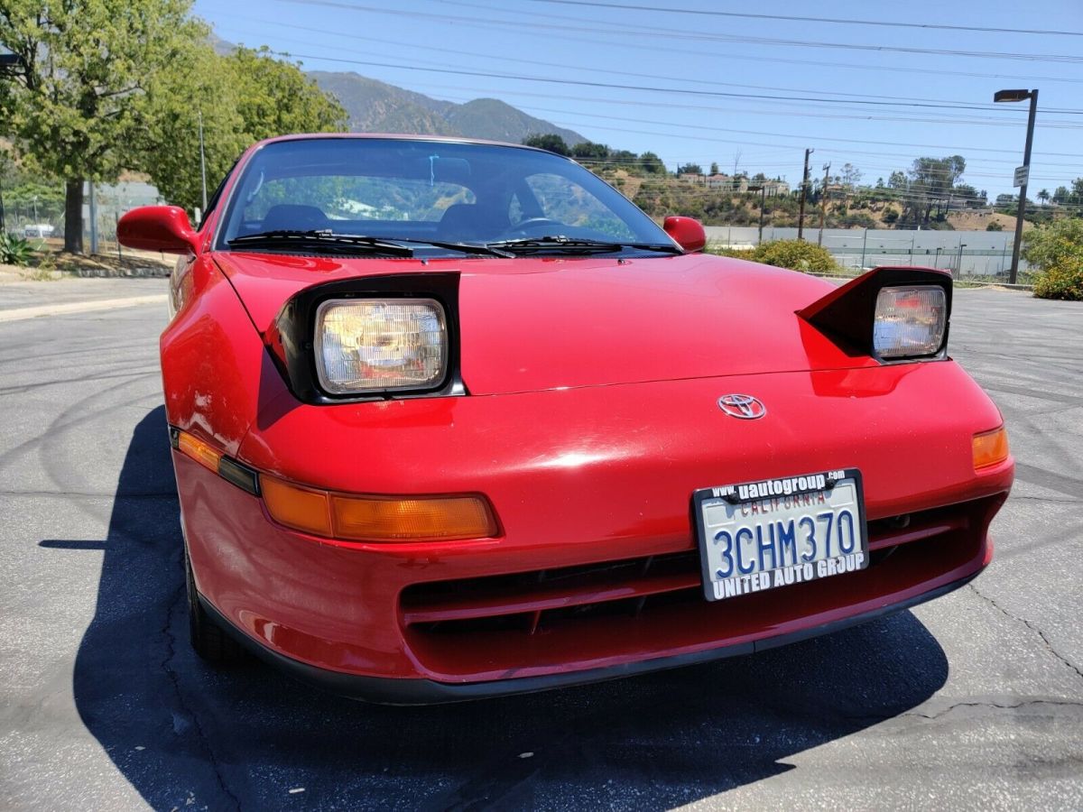 1991 Crimson Red Toyota MR2 Coupe