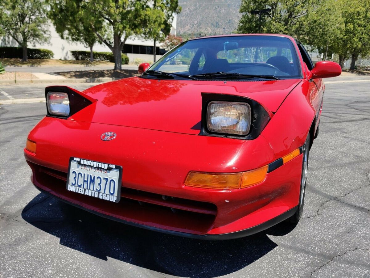 1991 Crimson Red Toyota MR2 Coupe