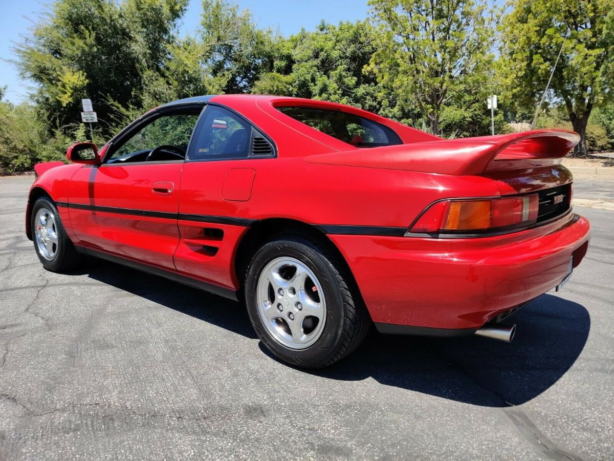 1991 Crimson Red Toyota MR2 Coupe