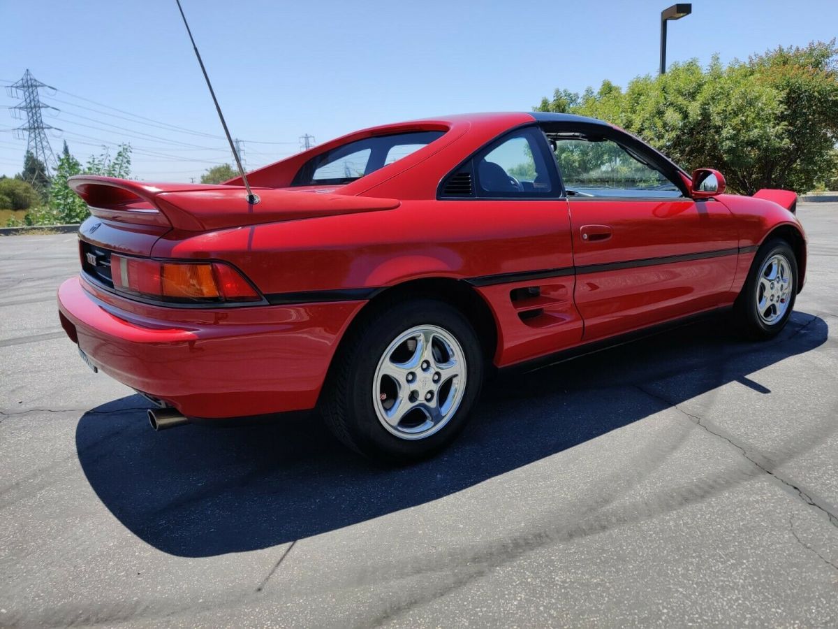 1991 Crimson Red Toyota MR2 Coupe
