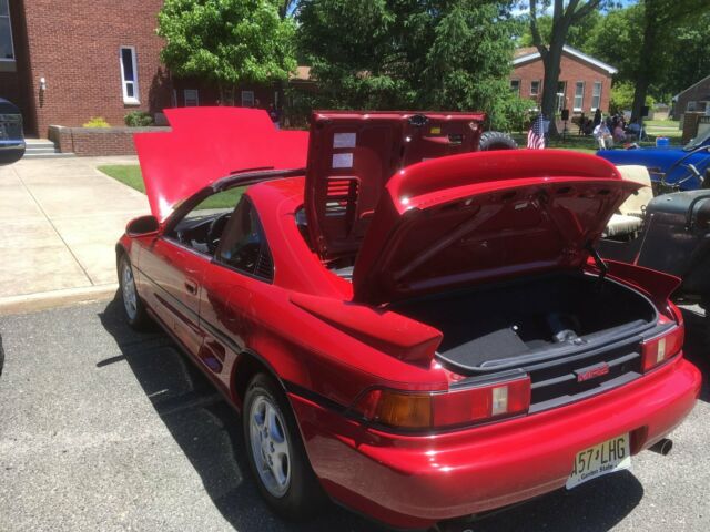 1991 Red Toyota MR2 Mid Engine Sports Car