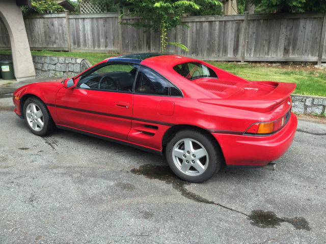 1991 Red Toyota MR2 Coupe
