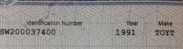 1991 Green Toyota MR2 Coupe