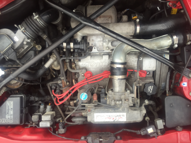 1991 Cremson Red Toyota MR2 2 Dr Coupe with T Top