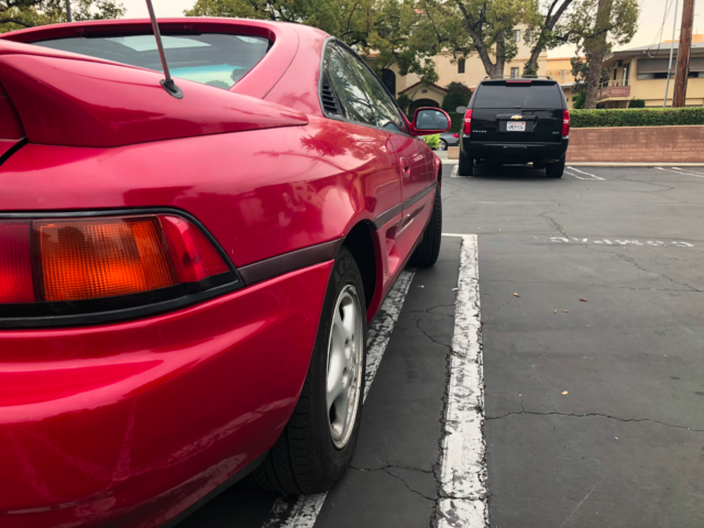 1991 Cremson Red Toyota MR2 2 Dr Coupe with T Top