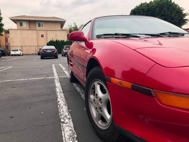 1991 Cremson Red Toyota MR2 2 Dr Coupe with T Top