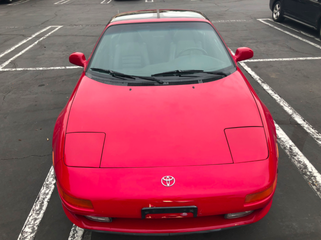 1991 Cremson Red Toyota MR2 2 Dr Coupe with T Top