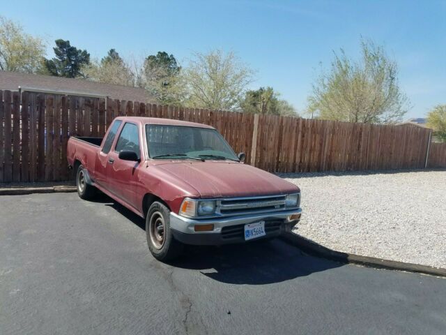1991 Burgundy Toyota Pickup