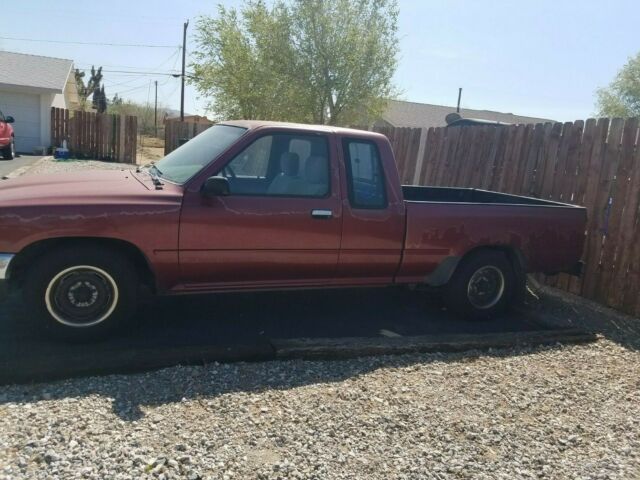1991 Burgundy Toyota Pickup