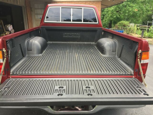 1991 Red Toyota Pickup Extended Cab Pickup