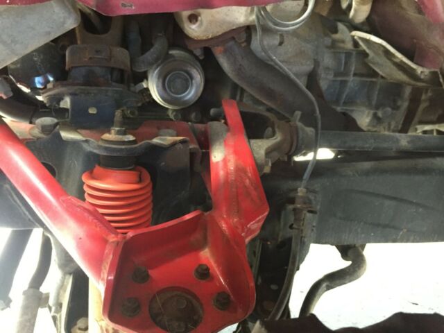 1991 Red Toyota Pickup Extended Cab Pickup