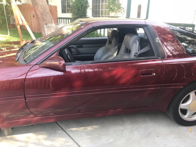 1991 Burgundy Toyota Supra Fastback