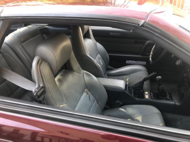 1991 Burgundy Toyota Supra Fastback