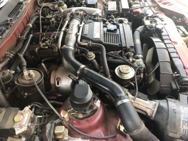 1991 Burgundy Toyota Supra Fastback