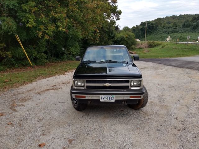 1991 Black Chevrolet S-10 Standard Cab Pickup