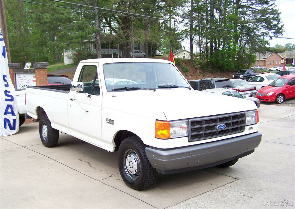 1991 White Ford F-150