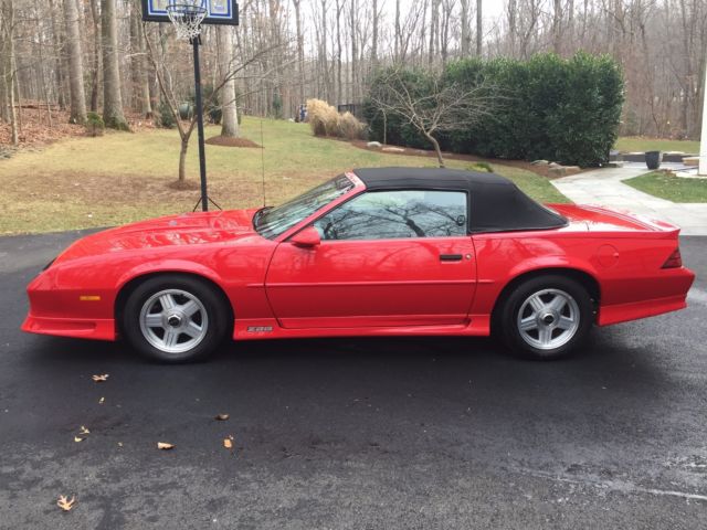 1991 Red Chevrolet Camaro Convertible